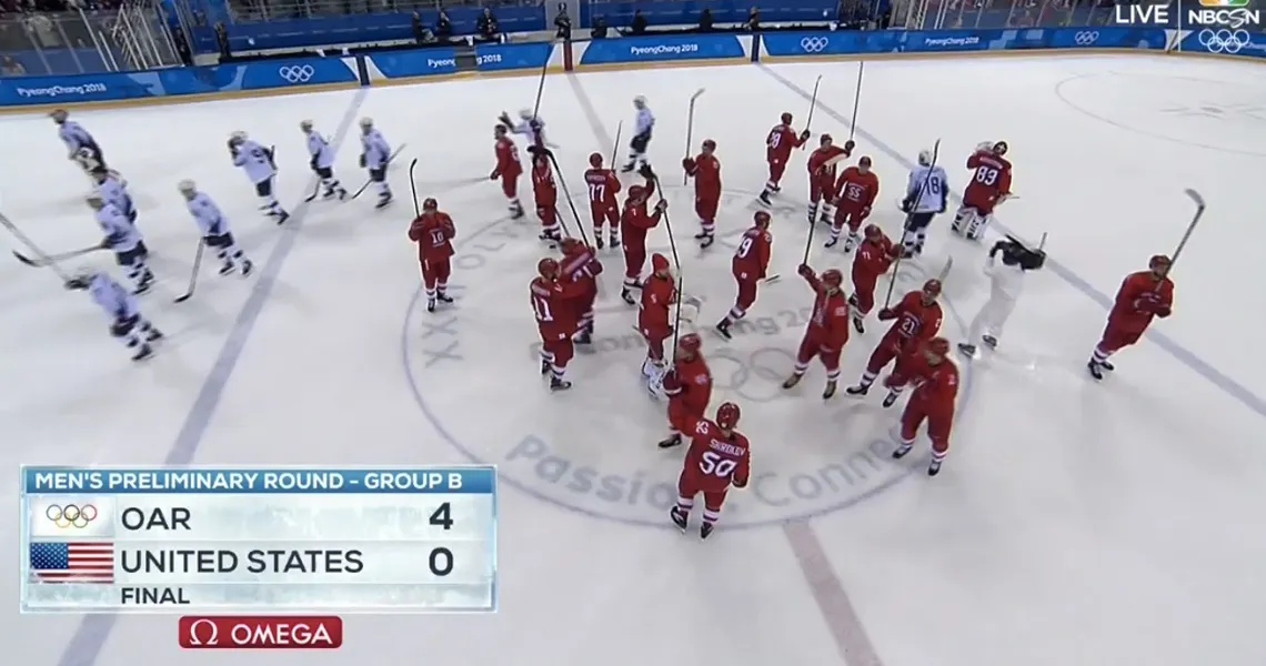 El equipo de hockey de Estados Unidos pierde ante Rusia. Culpe a la NHL por esta lista.