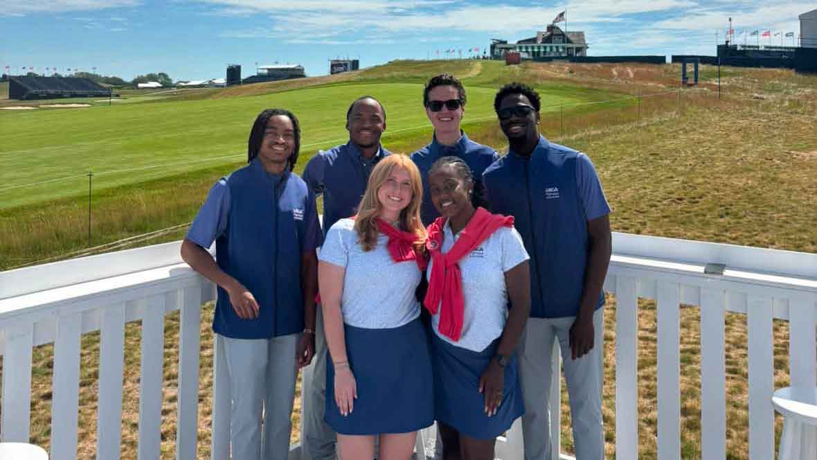 En el US Open, los estudiantes universitarios reciben un curso intensivo sobre desarrollo profesional en golf