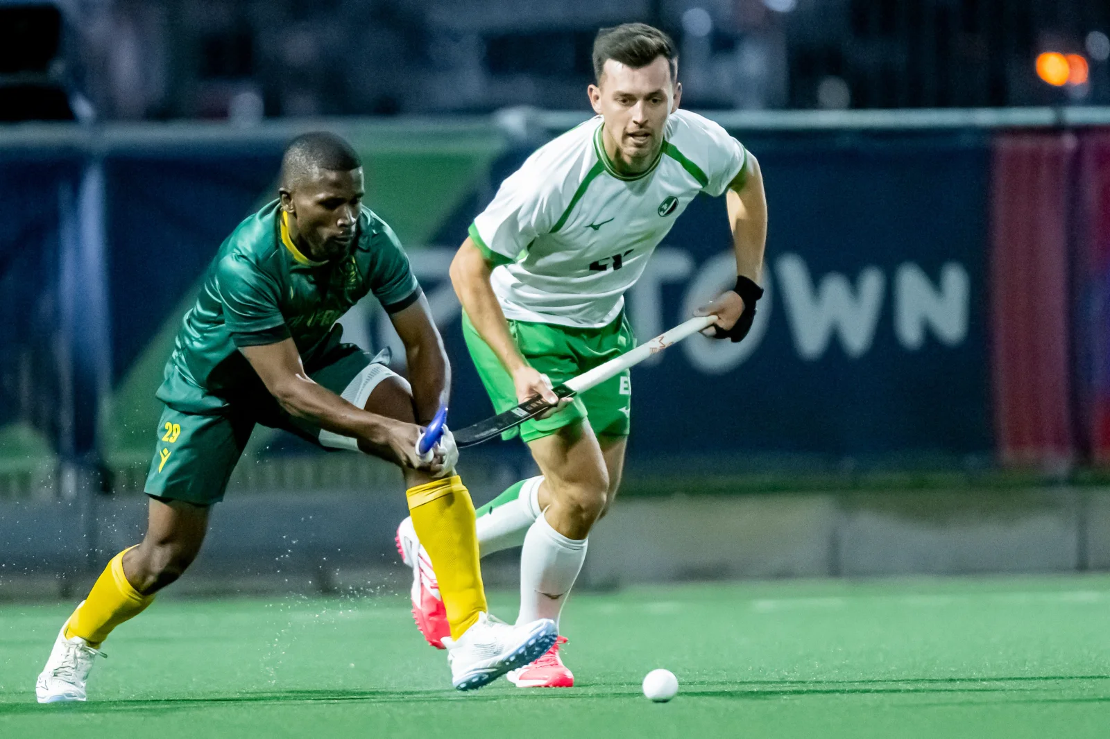 cz8 5761 20260616 scaled 1 - Ireland narrowly miss out on Semi-Final place following draw with South Africa in the FIH Hockey Nations Cup - Tuesday, June 16 – Cape Town, South Africa: The Ireland Men’s Hockey Team missed out on a place in the FIH Hockey Nations Cup Semi-Final by the finest of margins as they drew with South Africa in their last Pool B match. Ireland went a goal up early on through Daragh Walsh, but South Africa turned the game back in their favour with goals either side of half-time. Ben Nelson drew Ireland back level early in the final quarter, but South Africa once again went back ahead thanks to a penalty corner. Nelson gave Ireland a late lifeline with 90 seconds remaining, but South Africa held out to secure the draw they need to take second spot in Pool B.