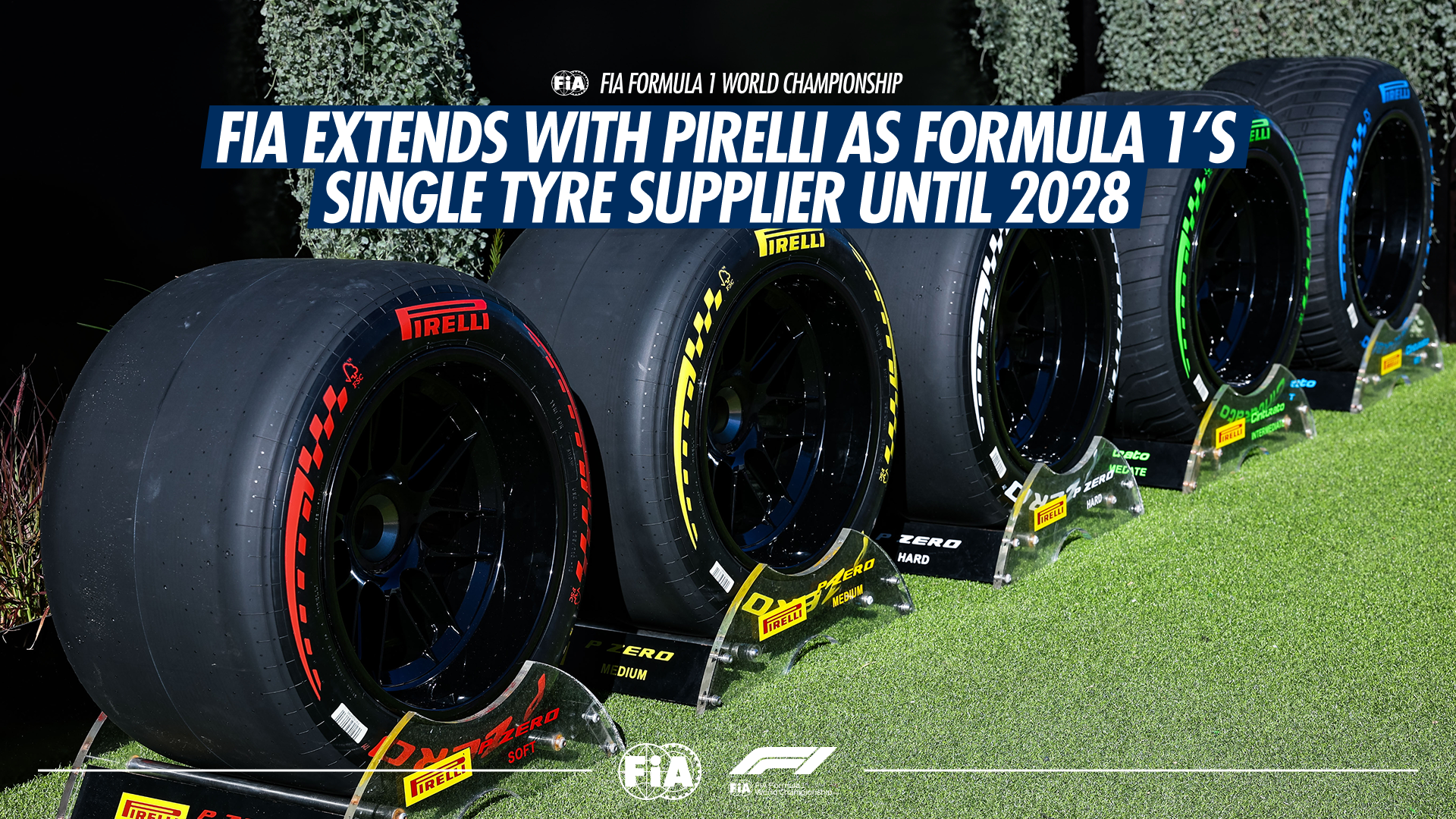La FIA amplía la presencia de Pirelli como proveedor único de neumáticos de la Fórmula 1 hasta 2028