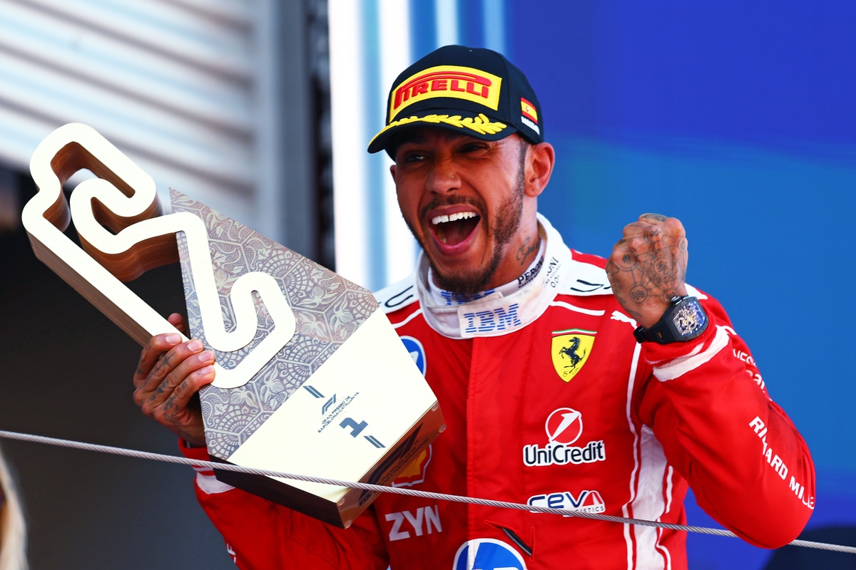 Las locas estadísticas de la victoria de Hamilton en el Gran Premio de Barcelona y su primera victoria con Ferrari