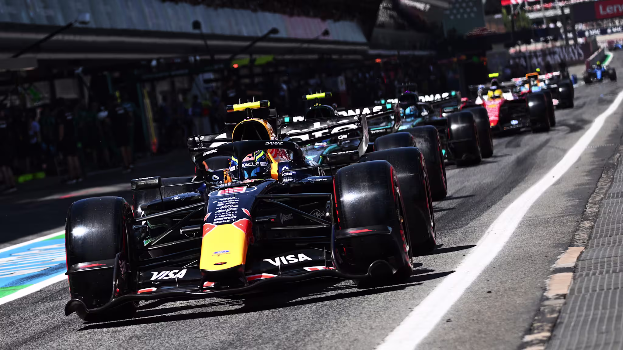 BARCELONA, SPAIN - JUNE 13: Fourth placed qualifier Lando Norris of Great Britain and McLaren is