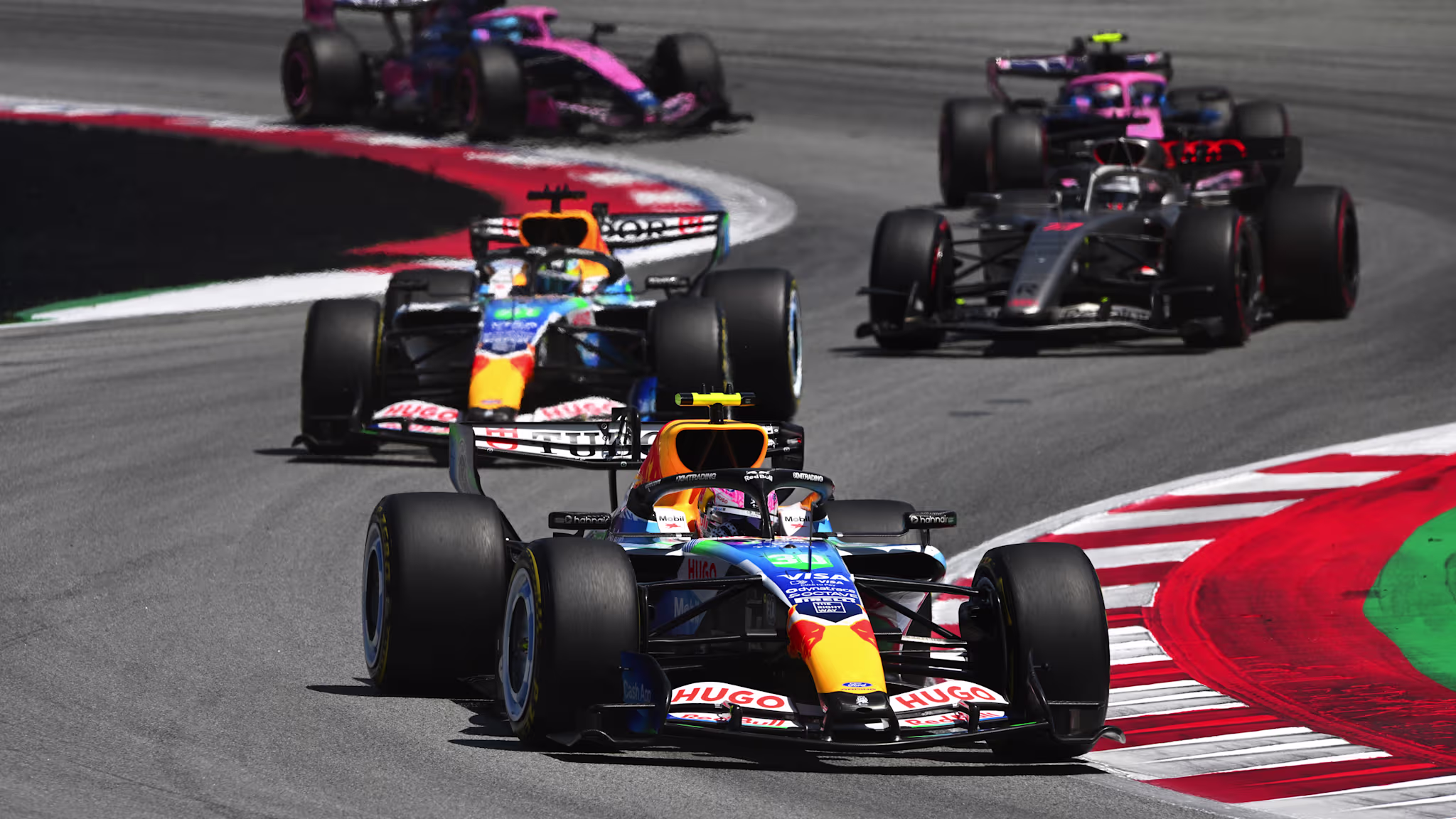 BARCELONA, SPAIN - JUNE 13: Pole position qualifier George Russell of Great Britain and Mercedes