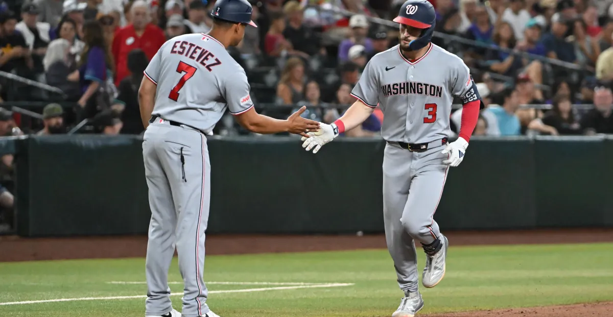 Los Nacionales de Washington siguen siendo guerreros de la carretera con Curtis Mead y Dylan Cruz proporcionando el poder.