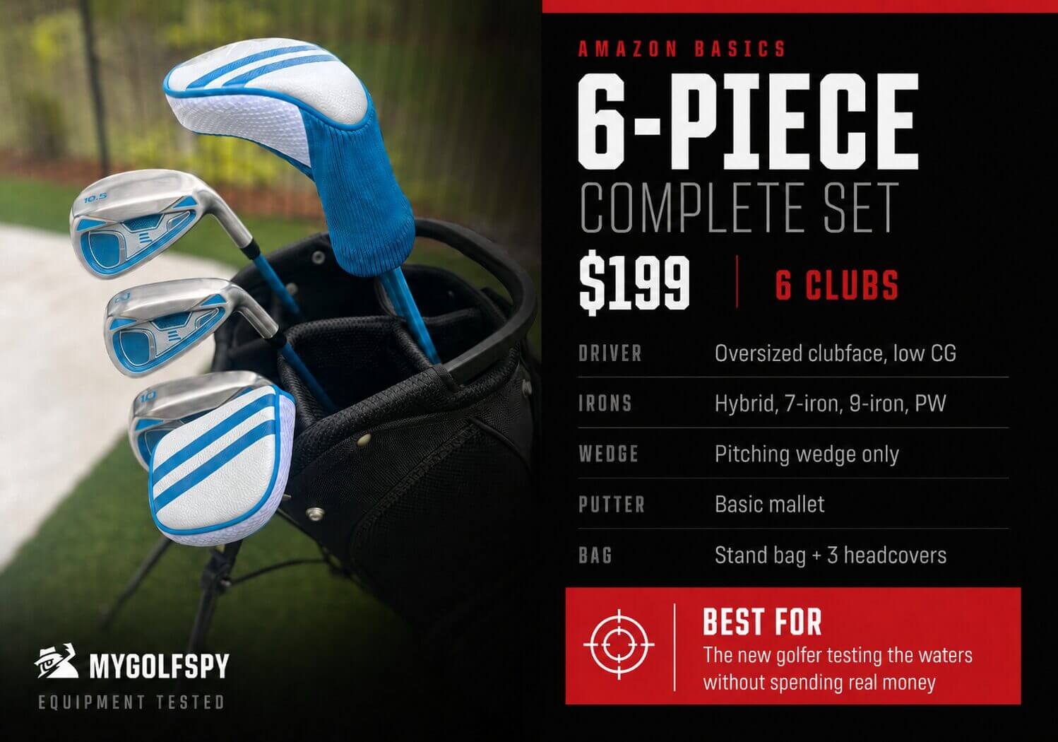 Probé 5 juegos de golf completos con precios de entre $199 y $1599. Aquí es donde gastar su dinero