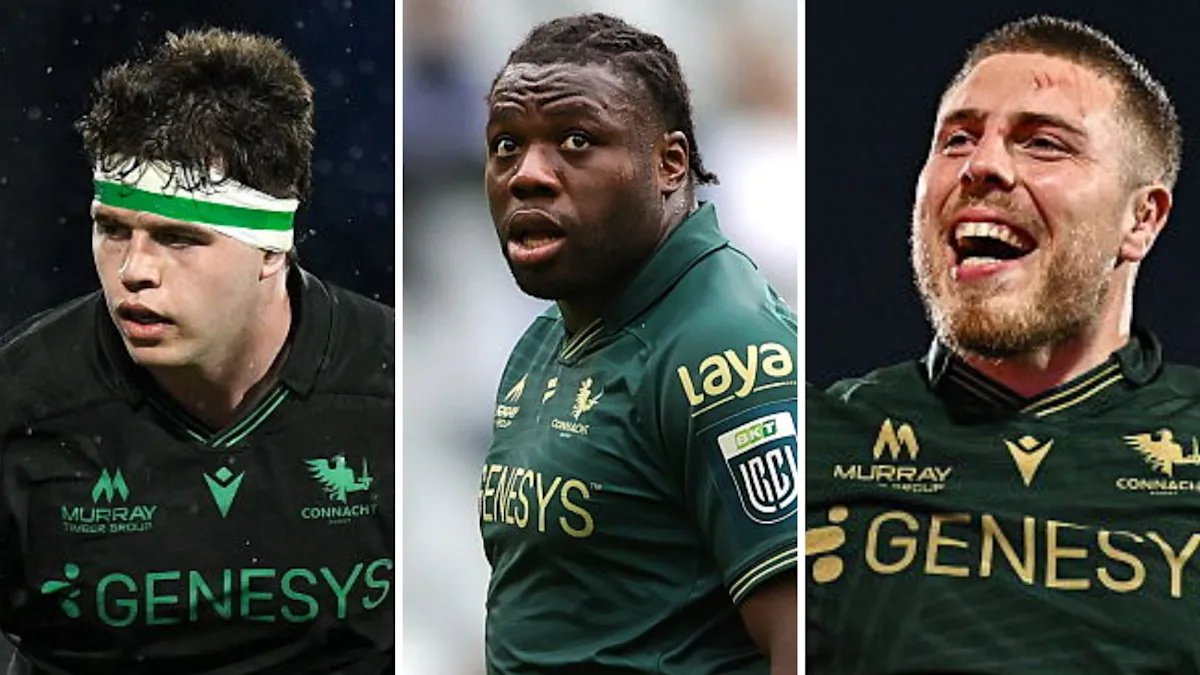 ¿Quiénes son los tres jugadores que no jugaron con Irlanda?